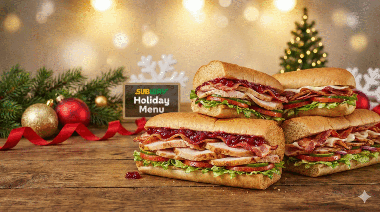 Subway Christmas Menu 2025